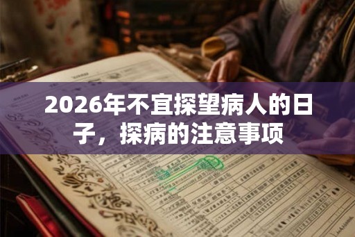 2026年不宜探望病人的日子，探病的注意事项