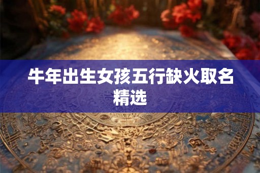 牛年出生女孩五行缺火取名精选