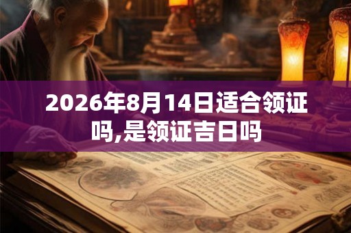 2026年8月14日适合领证吗,是领证吉日吗