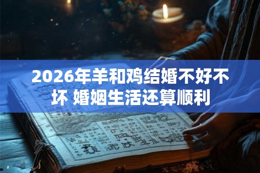 2026年羊和鸡结婚不好不坏 婚姻生活还算顺利