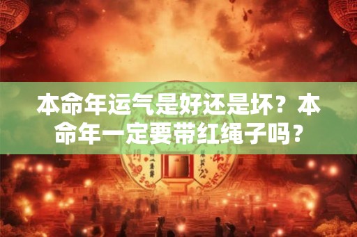 本命年运气是好还是坏？本命年一定要带红绳子吗？