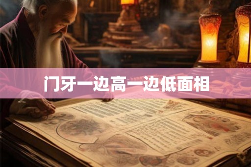 门牙一边高一边低面相