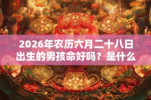 2026年农历六月二十八日出生的男孩命好吗？是什么星座的？