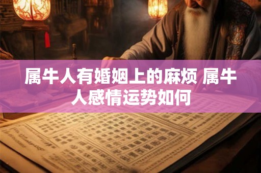 属牛人有婚姻上的麻烦 属牛人感情运势如何