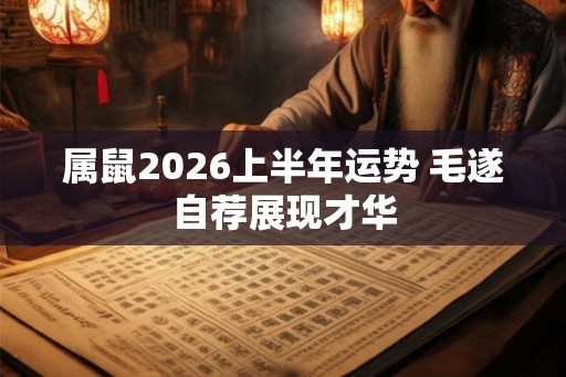 属鼠2026上半年运势 毛遂自荐展现才华
