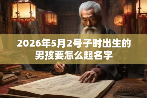 2026年5月2号子时出生的男孩要怎么起名字
