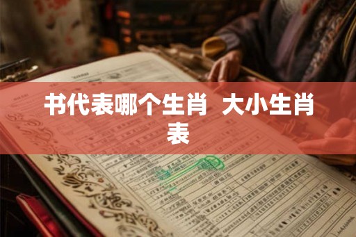 书代表哪个生肖  大小生肖表