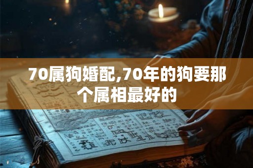 70属狗婚配,70年的狗要那个属相最好的 70属狗婚配,70年的狗要那个属相最好的