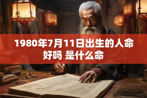 1980年7月11日出生的人命好吗 是什么命