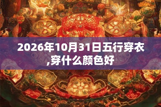 2026年10月31日五行穿衣,穿什么颜色好