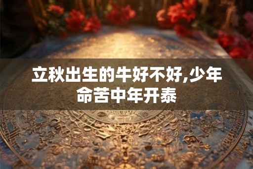 立秋出生的牛好不好,少年命苦中年开泰 立秋出生的牛好不好,少年命苦中年开泰
