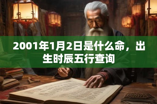 2001年1月2日是什么命，出生时辰五行查询
