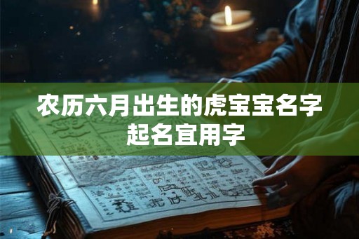 农历六月出生的虎宝宝名字  起名宜用字