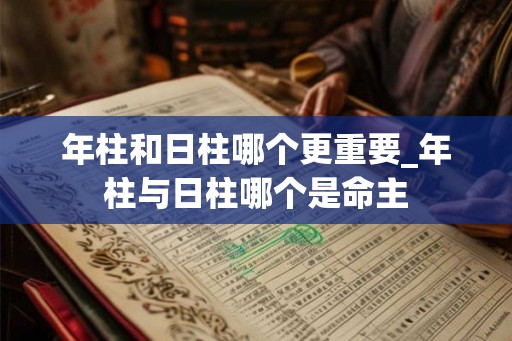 年柱和日柱哪个更重要_年柱与日柱哪个是命主 年柱和日柱哪个更重要_年柱与日柱哪个是命主