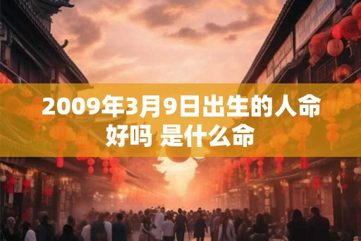 2009年3月9日出生的人命好吗 是什么命 2009年3月9日出生的人命好吗 是什么命