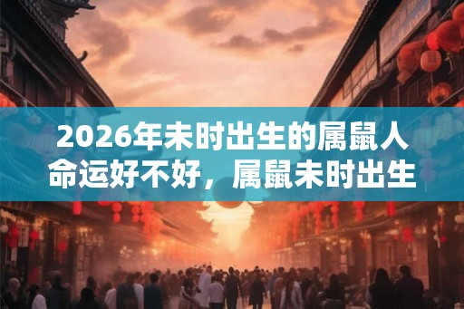 2026年未时出生的属鼠人命运好不好，属鼠未时出生命好吗？