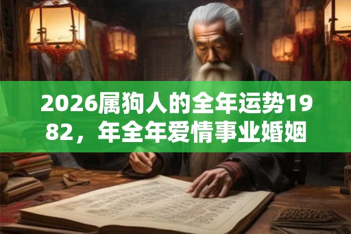 2026属狗人的全年运势1982，年全年爱情事业婚姻