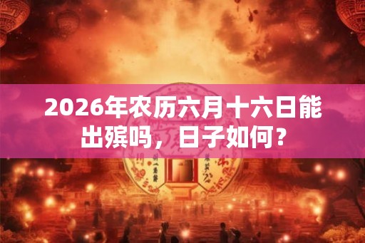 2026年农历六月十六日能出殡吗，日子如何？