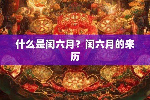 什么是闰六月?闰六月的来历 什么是闰六月?闰六月的来历