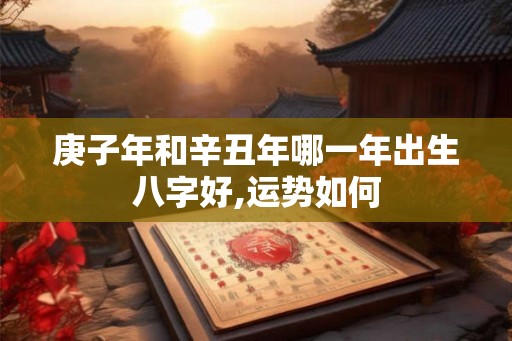 庚子年和辛丑年哪一年出生八字好,运势如何 庚子年和辛丑年哪一年出生八字好,运势如何