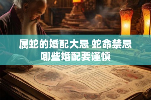 属蛇的婚配大忌 蛇命禁忌哪些婚配要谨慎
