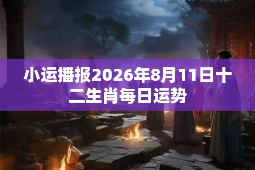 小运播报2026年8月11日十二生肖每日运势 小运播报2026年8月11日十二生肖每日运势