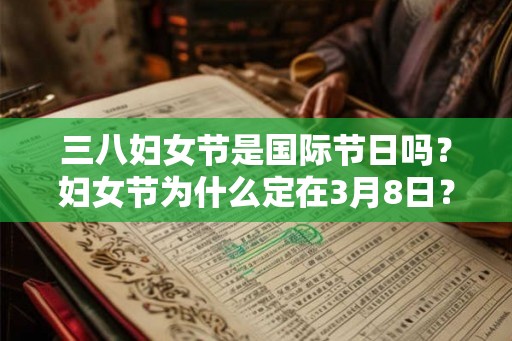 三八妇女节是国际节日吗？妇女节为什么定在3月8日？