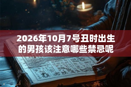 2026年10月7号丑时出生的男孩该注意哪些禁忌呢