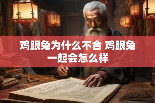 鸡跟兔为什么不合 鸡跟兔一起会怎么样