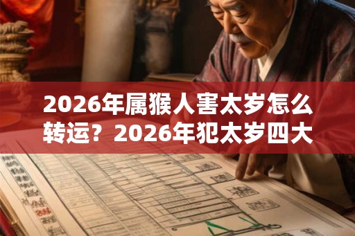 2026年属猴人害太岁怎么转运？2026年犯太岁四大生肖？