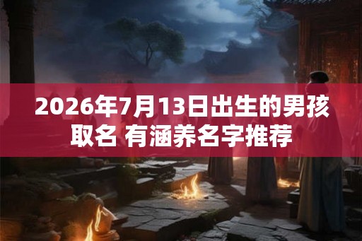 2026年7月13日出生的男孩取名 有涵养名字推荐