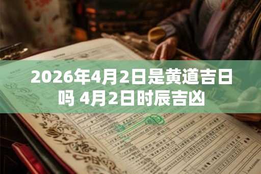 2026年4月2日是黄道吉日吗 4月2日时辰吉凶 2026年4月2日是黄道吉日吗 4月2日时辰吉凶
