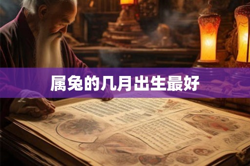 属兔的几月出生最好