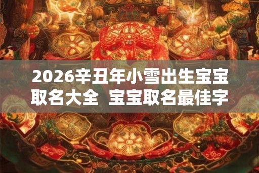2026辛丑年小雪出生宝宝取名大全  宝宝取名最佳字
