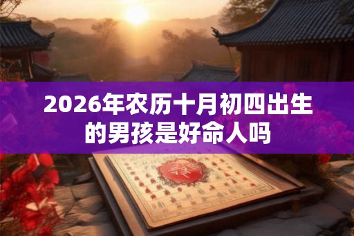 2026年农历十月初四出生的男孩是好命人吗