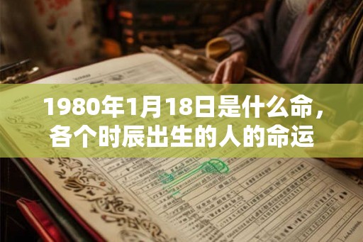 1980年1月18日是什么命,各个时辰出生的人的命运 1980年1月18日是什么命,各个时辰出生的人的命运