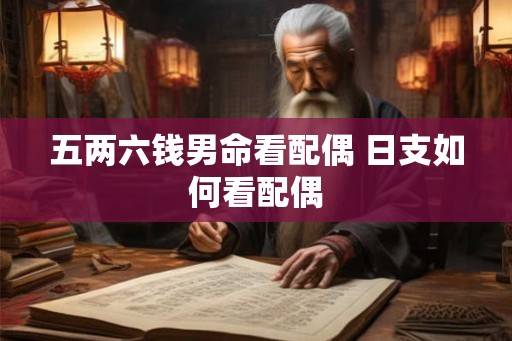五两六钱男命看配偶 日支如何看配偶