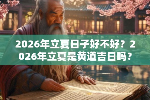 2026年立夏日子好不好？2026年立夏是黄道吉日吗？