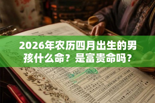 2026年农历四月出生的男孩什么命？是富贵命吗？