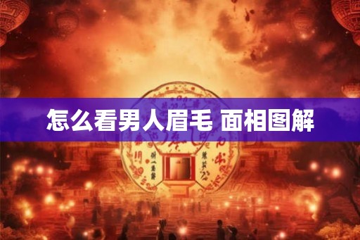 怎么看男人眉毛 面相图解