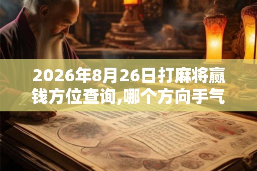2026年8月26日打麻将赢钱方位查询,哪个方向手气佳