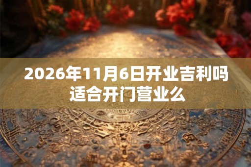 2026年11月6日开业吉利吗 适合开门营业么