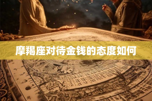 摩羯座对待金钱的态度如何