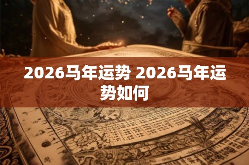 2026马年运势 2026马年运势如何 2026马年运势 2026马年运势如何