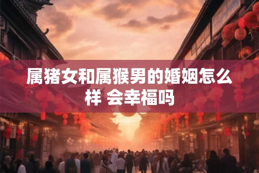 属猪女和属猴男的婚姻怎么样 会幸福吗