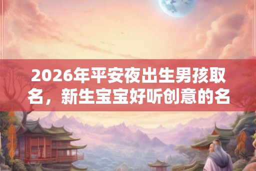 2026年平安夜出生男孩取名，新生宝宝好听创意的名字