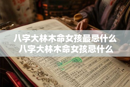 八字大林木命女孩最忌什么 八字大林木命女孩忌什么