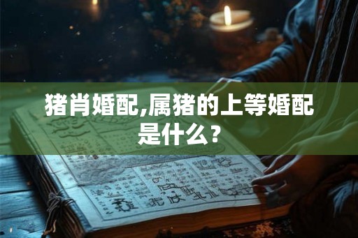 猪肖婚配,属猪的上等婚配是什么？