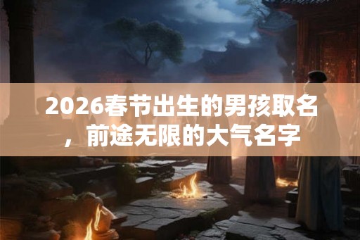 2026春节出生的男孩取名，前途无限的大气名字