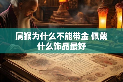 属猴为什么不能带金 佩戴什么饰品最好